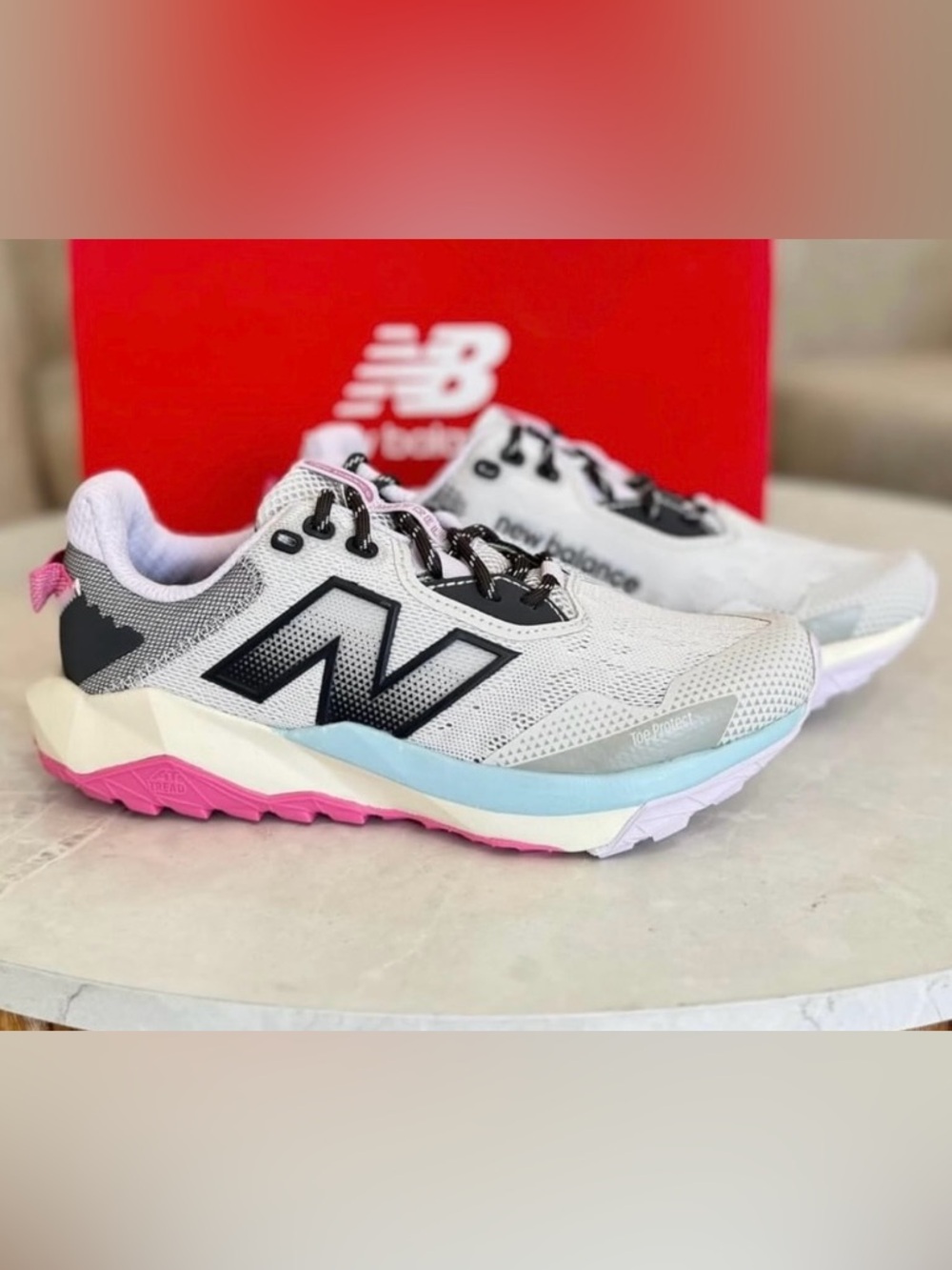 New Balance 💅 DynaSoft Nitrel v6 Trail Running Shoes Grey Sz 9 9D Wide WTNTRLG6